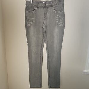 Inc Gray Denim Jeans By Inc. Regular Fit. Size 6. Light Destessed. Skinny